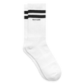 Striped tennis socks - white/black