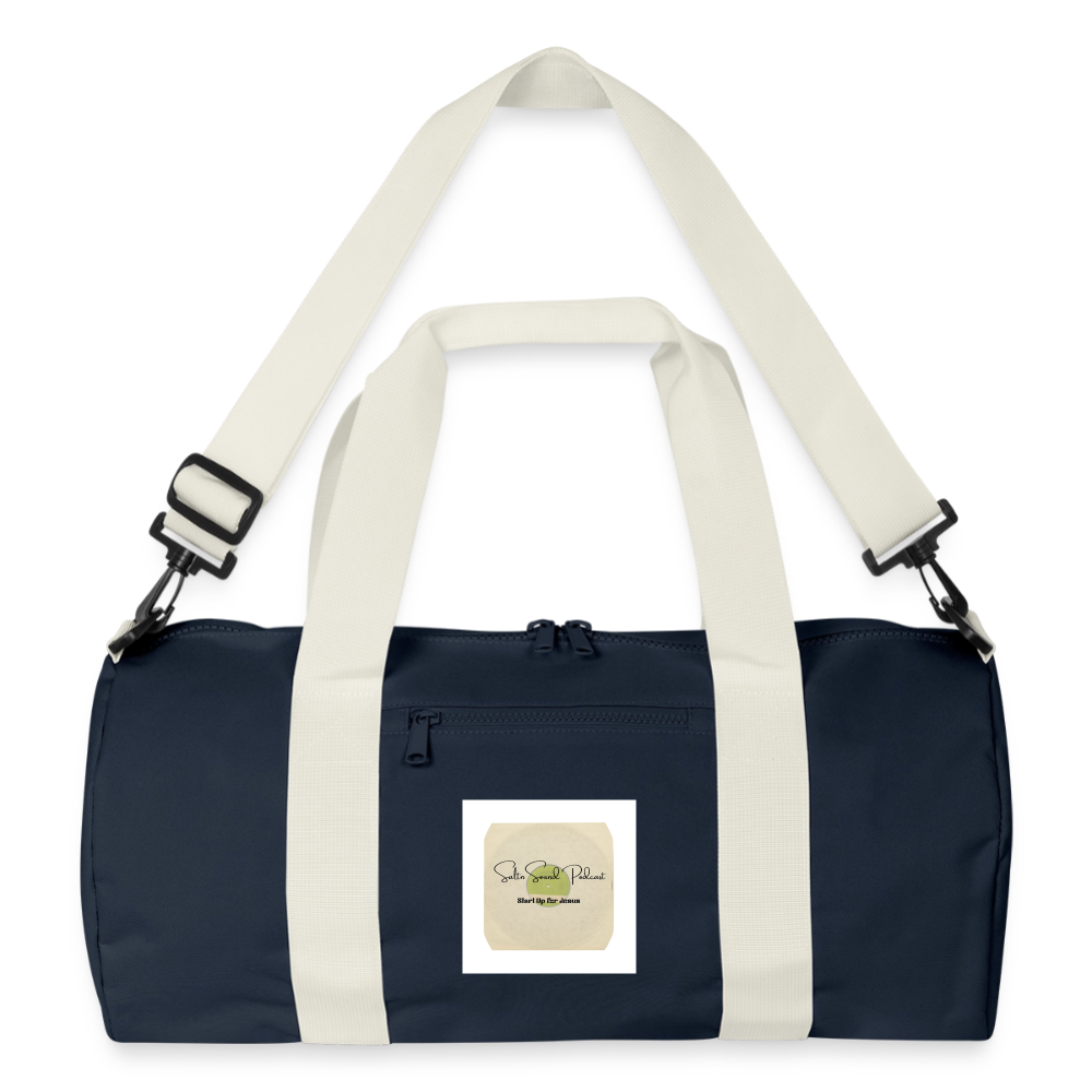 Recycled Duffel Bag - french navy/off white