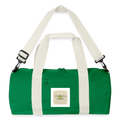 Recycled Duffel Bag - kelly green/off white